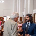 alumni having conversation