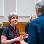 alumni having a conversation