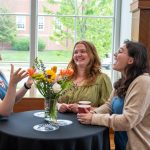 alumni having a conversation