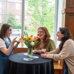 alumni having a conversation