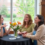 alumni having a conversation