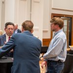 alumni having a conversation