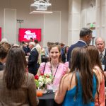 alumni having a conversation