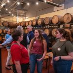 alumni speaking to each other