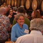 alumni having conversation