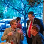 alumni speaking with Brien Lewis