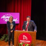 Brien Lewis introducing Jennifer A. Moore