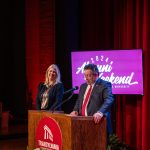 Brien Lewis introducing Jennifer A. Moore