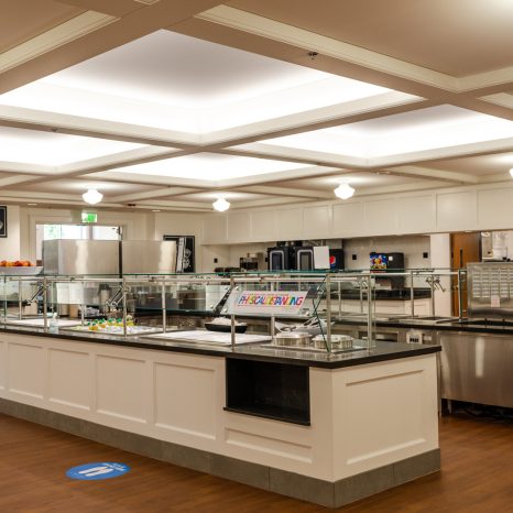 Cafeteria service counter