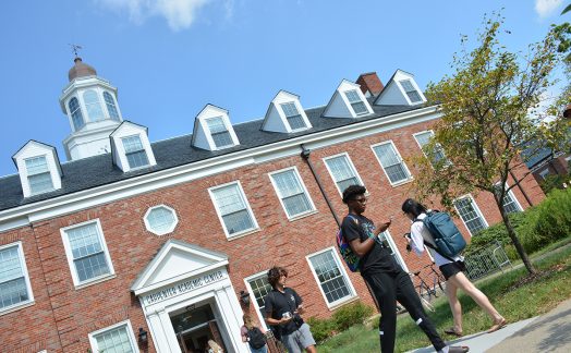 students entering and exiting Carpenter Academic Center