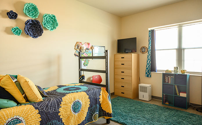 room in residence hall