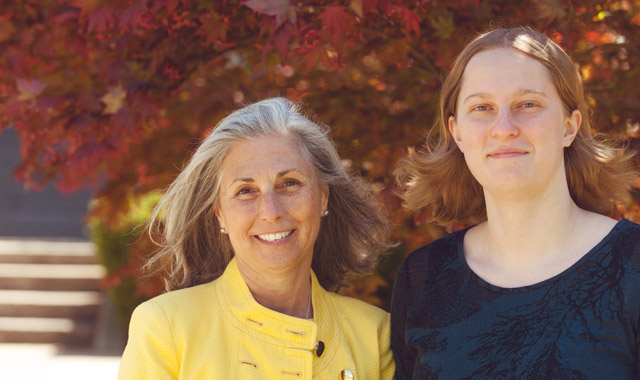 Elizabeth Lewis ’18 with Judge Julie Goodman