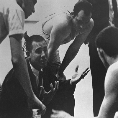 Archival photo of coach Newton