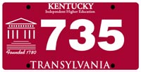 Transylvania license plate