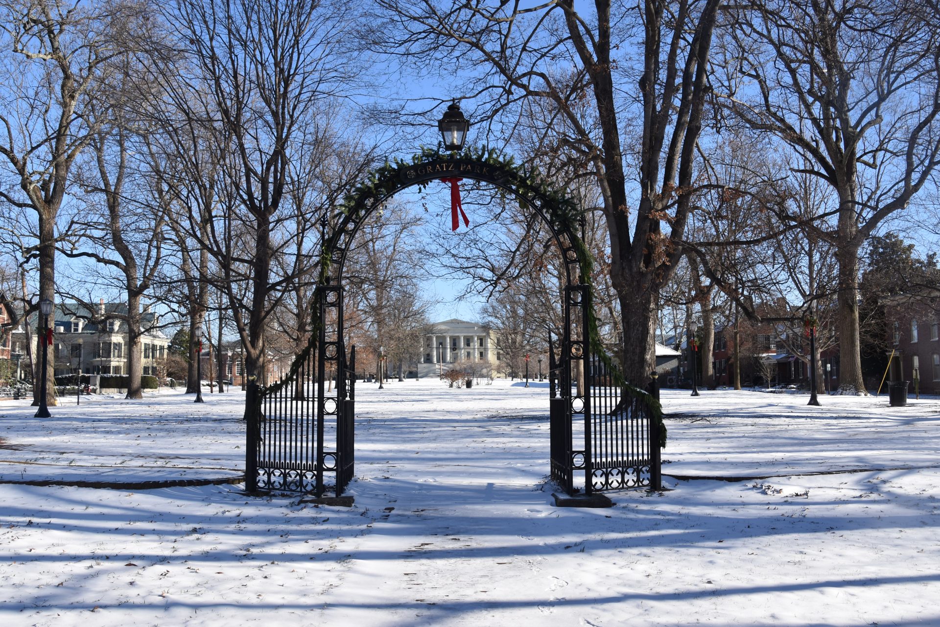 A view of Old Morrison from Gratz Park on a winter's day.