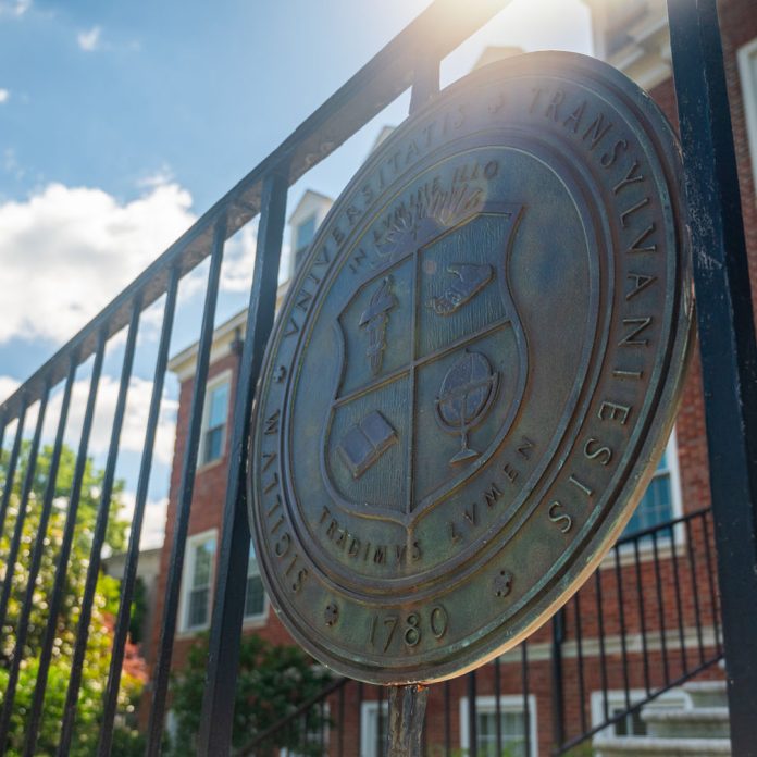 Transylvania University Seal in summer