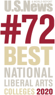 U.S. News and World Report
number 72 best national liberal arts colleges 2020